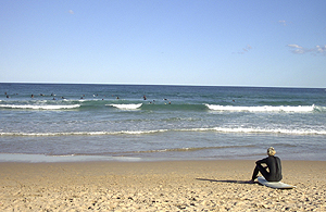 Surfer on Bondi Beach